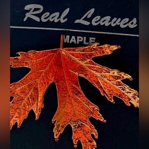 Spencraft Copper Maple Leaf Brooch, NWT